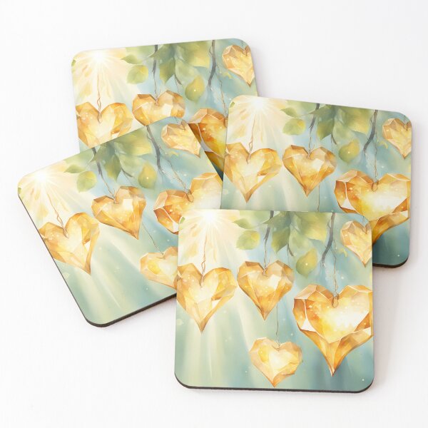Item preview, Golden Hearts in Birch Tree designed and sold by CalmnessbyChoice.