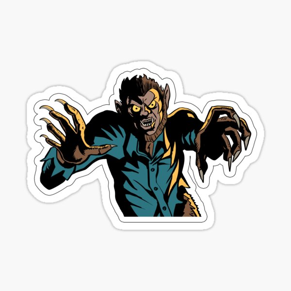 Werewolf Sticker Style Sticker
