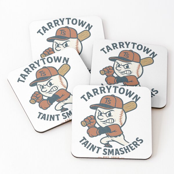 Item preview, Tarrytown Taint Smashers! This retro-inspired design features a vintage-style angry baseball. designed and sold by F.F.Inc.