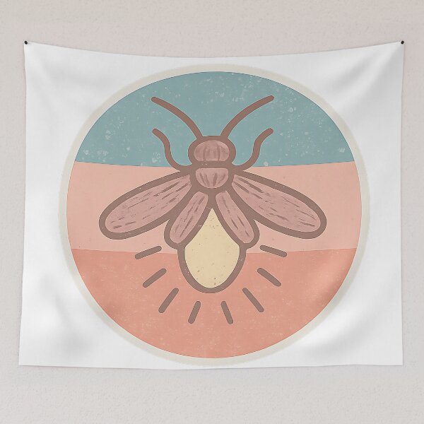 Item preview, Southern Lightning Bug Block Print Graphic designed and sold by OldSouthTraditions.