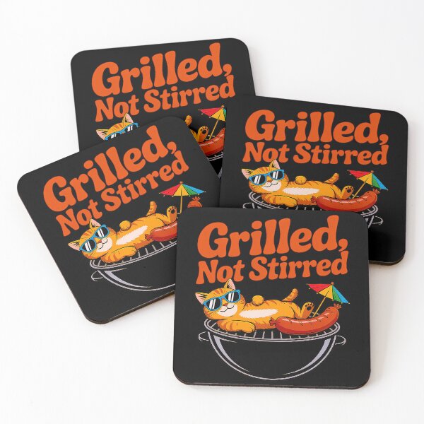 Item preview, Funny Grilled Cat BBQ Humor Summer Chill Shirt designed and sold by Amanda's Factory.