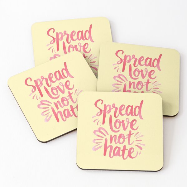 Item preview, Spread love not hate designed and sold by QCena.