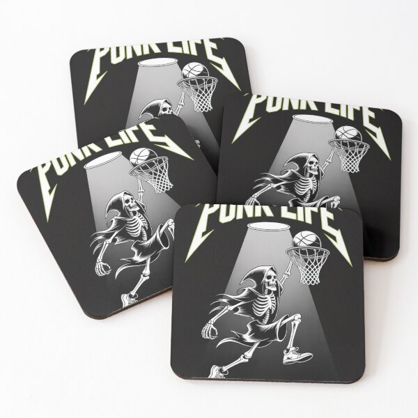 Item preview, Punk Rock Alice Punk Life Skeleton Peace Basketball Legends designed and sold by ShopSunday.