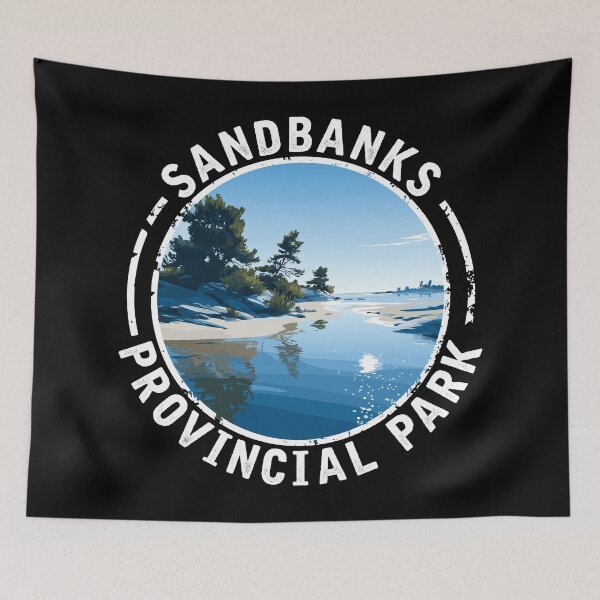 Item preview, Sandbanks Provincial Park (with White Lettering) designed and sold by VelvetRoom.