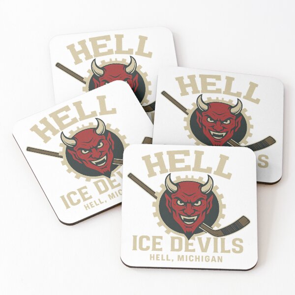 Item preview, Hell Ice Devils – Full Bleed Hockey Logo T-Shirt designed and sold by F.F.Inc.