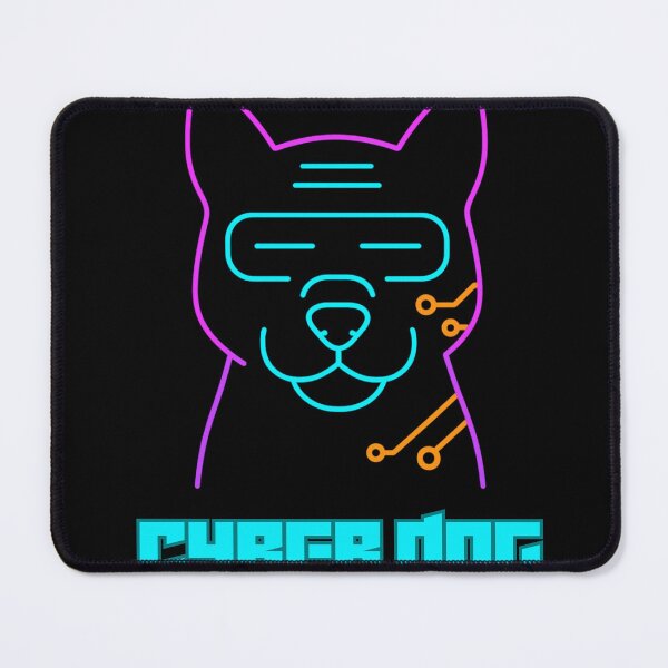 Item preview, Cyber Dog – Neon Tech Pup designed and sold by Nexavri Art.