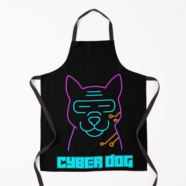 Item preview, Cyber Dog – Neon Tech Pup designed and sold by GokuCreative .