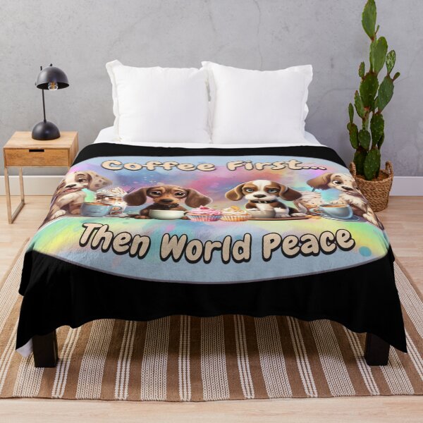 Item preview, Dogs - Coffee First Then World Peace designed and sold by Karen Wood.