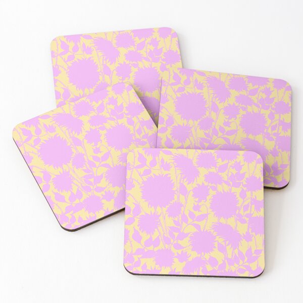 Item preview, Yellow and pink floral retro pattern designed and sold by bokasin.