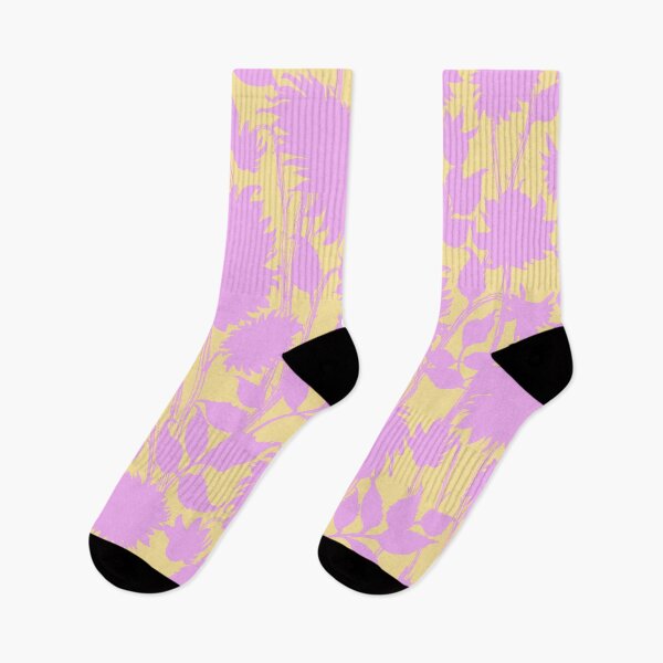 Item preview, Yellow and pink floral retro pattern designed and sold by bokasin.
