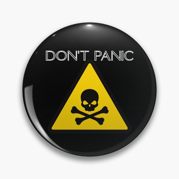 Item preview, Don't Panic Classic Funny T-Shirt designed and sold by OldSkullDesigns.