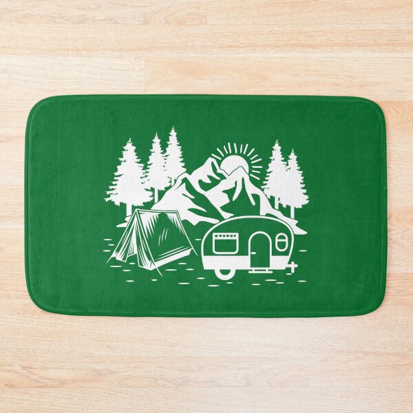Item preview, Camping Graphic. Mountain, Pine Tree, Tent and Caravan Illustrations. designed and sold by DesignHouse07.