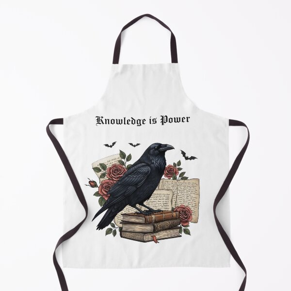 Item preview, Knowledge Is Power - Dark Academia Raven Gothic Books Sticker designed and sold by AnnDesignStudio.