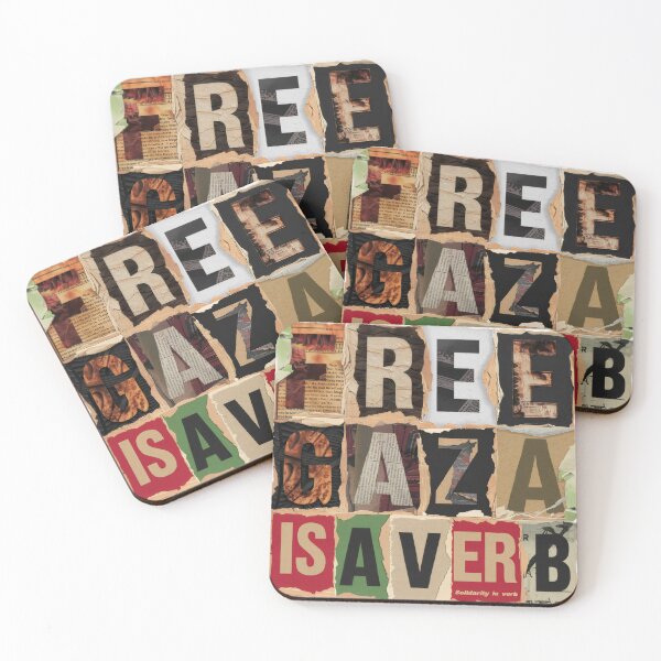 Item preview, Torn Paper Protest – Collage Solidarity Free Gaza Design designed and sold by ARTReMi.