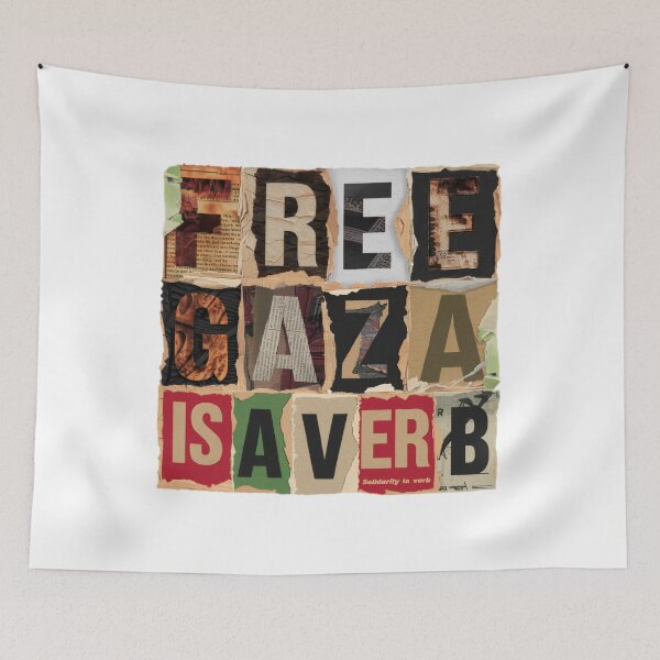 Item preview, Torn Paper Protest – Collage Solidarity Free Gaza Design designed and sold by ARTReMi.