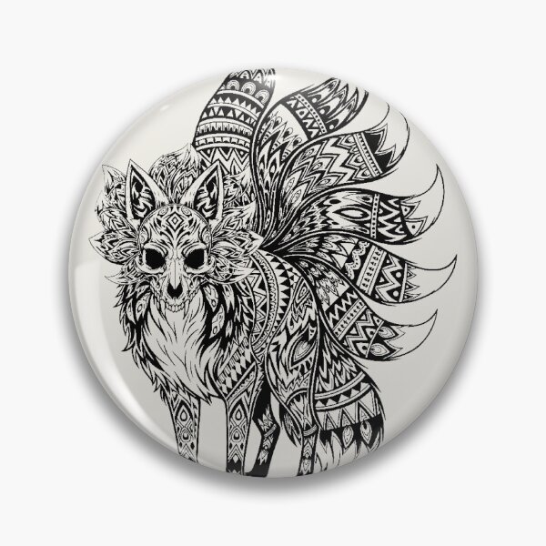 Item preview, Kitsune Skull Tribal Design designed and sold by Joako Zeta.