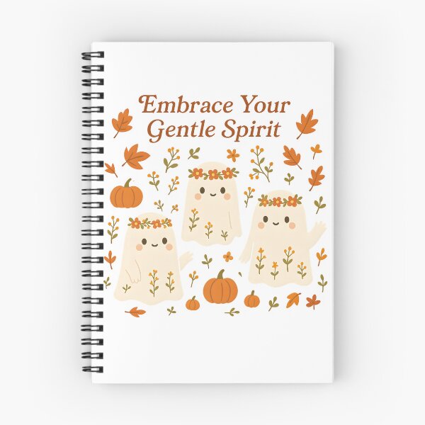 Item preview, Embrace Your Gentle Spirit - Cute Autumn Ghosts Self Care Design designed and sold by AnnDesignStudio.