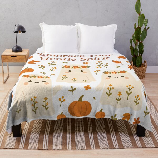 Item preview, Embrace Your Gentle Spirit - Cute Autumn Ghosts Self Care Design designed and sold by AnnDesignStudio.