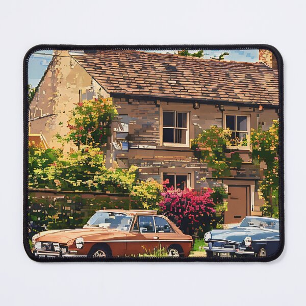 Item preview, Cosy Classic Car Cottage Picture designed and sold by StudioSelby.