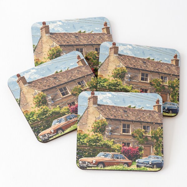 Item preview, Cosy Classic Car Cottage Picture designed and sold by StudioSelby.