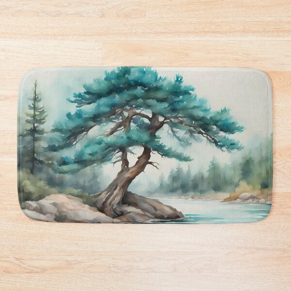 Item preview, Turquoise Pine Tree designed and sold by CalmnessbyChoice.