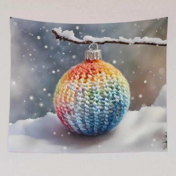 Item preview, Colorful Yarn Bauble designed and sold by CalmnessbyChoice.