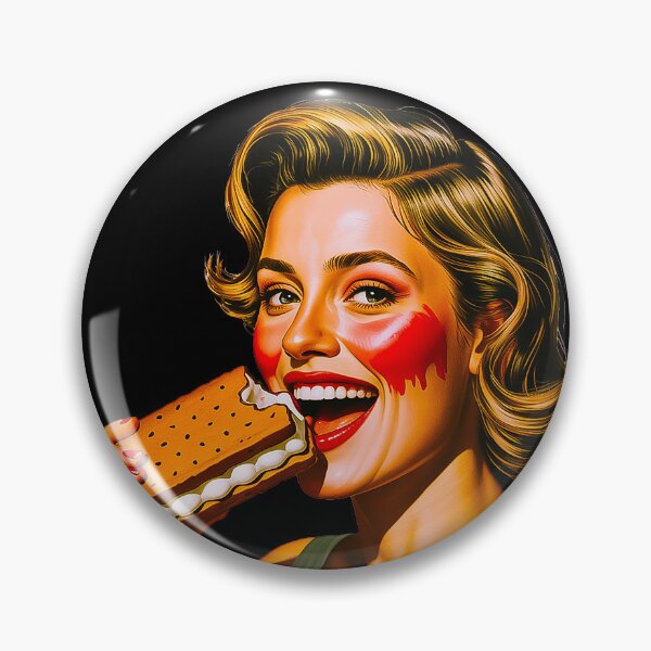 Item preview, Retro Ice Cream Sandwich Funny Summer Pinup Shirt designed and sold by Amanda's Factory.