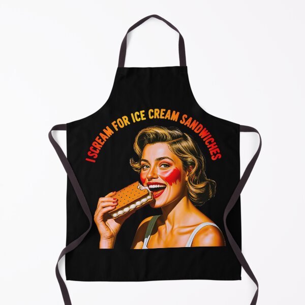 Item preview, Retro Ice Cream Sandwich Funny Summer Pinup Shirt designed and sold by Amanda's Factory.