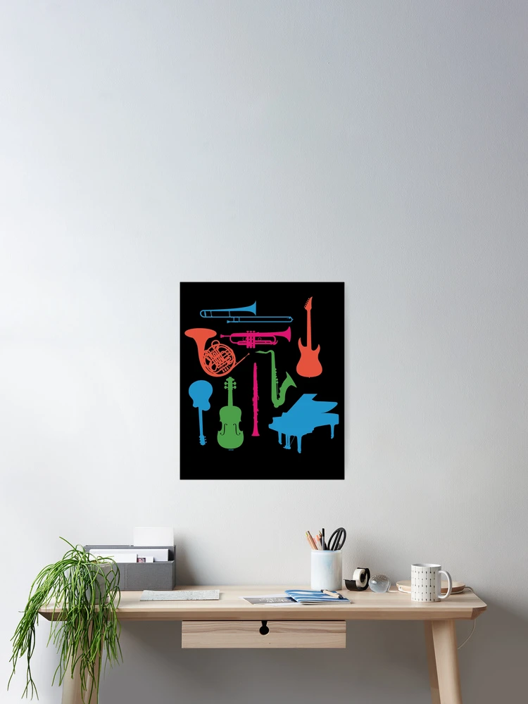 Thumbnail 2 of 3, Poster, Musical Instruments designed and sold by TomGiantDesigns.