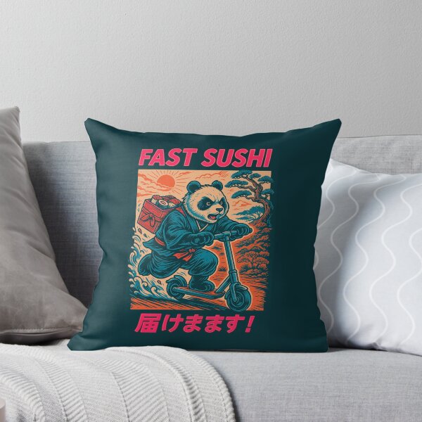 Item preview, Panda Delivery – Fast Sushi on Wheels designed and sold by BeetleDots.