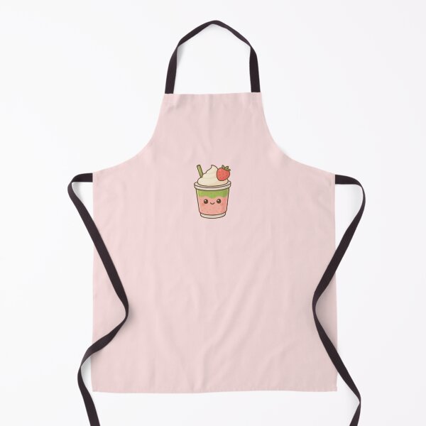 Item preview, Kawaii Strawberry Matcha Latte designed and sold by art-by-mel.