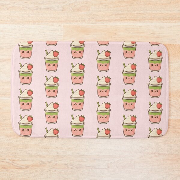 Item preview, Kawaii Strawberry Matcha Latte designed and sold by art-by-mel.