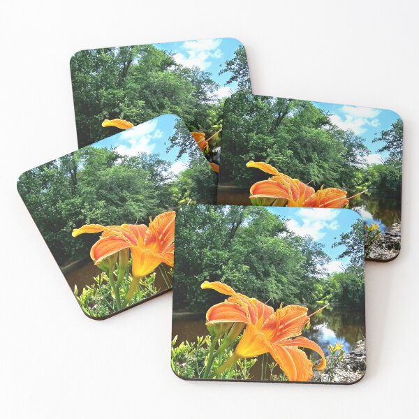 Item preview, Orange Lily Along The River designed and sold by WilfuerM.