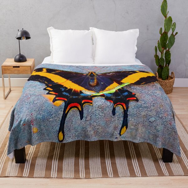 Item preview, Cuban  Swallowtail Butterfly Relaxing On A Grey Wall RZ  3/25 designed and sold by Unlimited Imagination .
