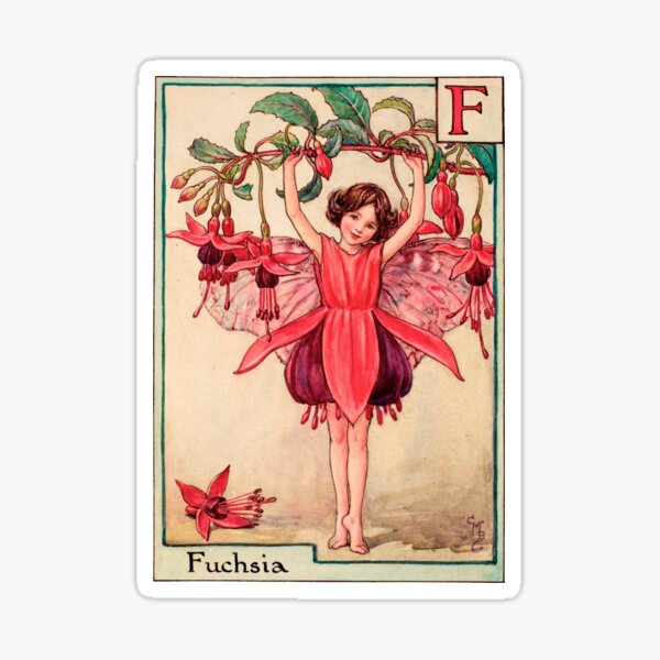 Item preview, Fuchsia Flower Fairy | Cicely Mary Barker designed and sold by lea-lani.