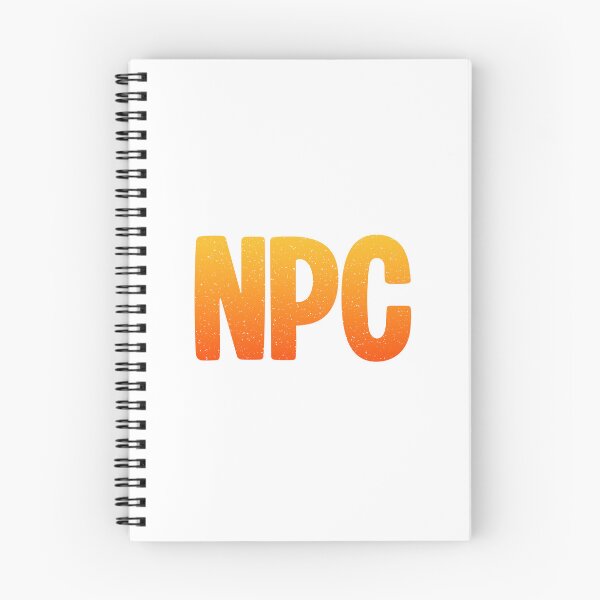 Item preview, NPC - Non-Player Character in Hot Orange Bold Gritty designed and sold by Memes N Lore .