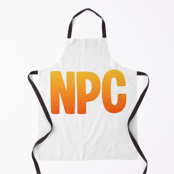 Item preview, NPC - Non-Player Character in Hot Orange Bold Gritty designed and sold by Memes N Lore .