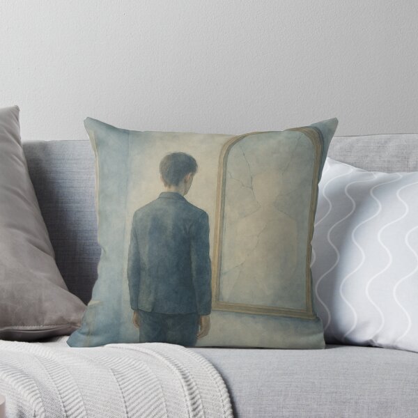 Item preview, The Mirror Refuses — Watercolor Echo of Identity Loss designed and sold by driftarcstudios.