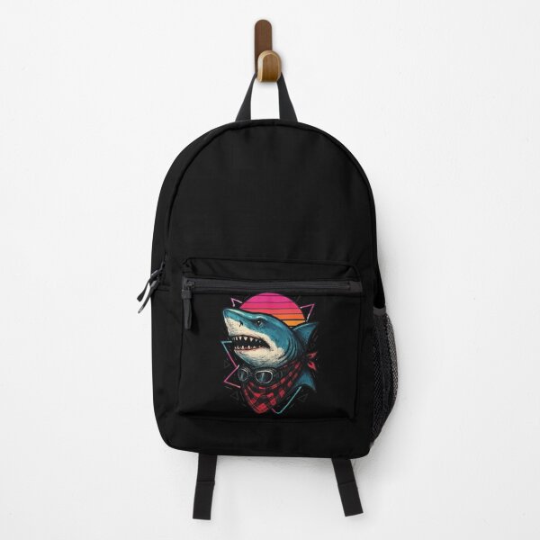 Item preview, Biker Shark Retro designed and sold by TomFrontierArt.