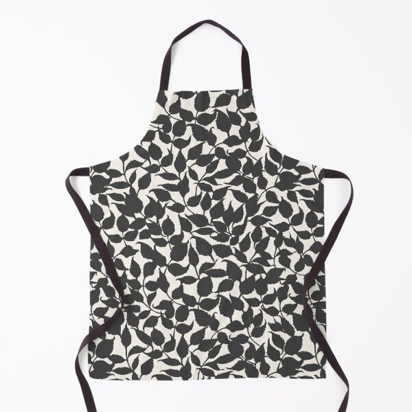 Item preview, Black and white floral retro pattern designed and sold by bokasin.