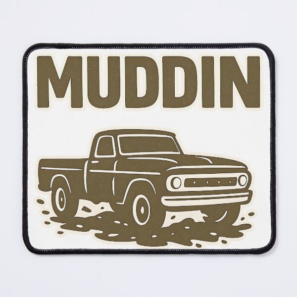 Item preview, Truck Muddin Block Print Graphic designed and sold by OldSouthTraditions.