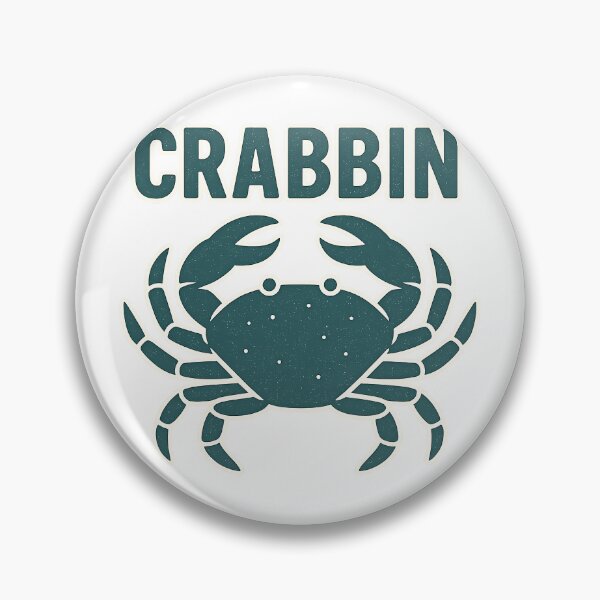 Item preview, Crab Hunt Beach Crabbin Block Print Graphic designed and sold by OldSouthTraditions.