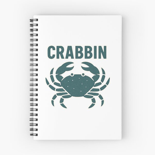 Item preview, Crab Hunt Beach Crabbin Block Print Graphic designed and sold by OldSouthTraditions.