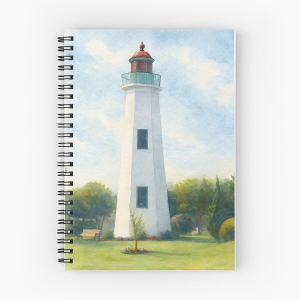 Item preview, Acuarela del faro Old Point Comfort designed and sold by Frog Level Treasures.