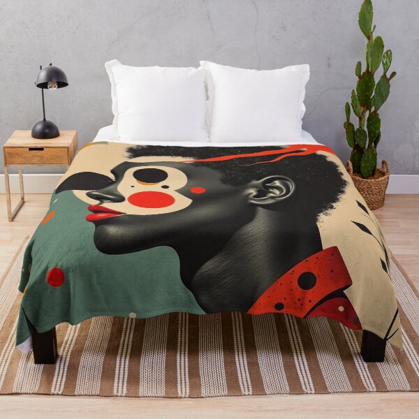 Item preview, Chromatic Mind - Vintage Afro-Surrealist Portrait designed and sold by RC Design.