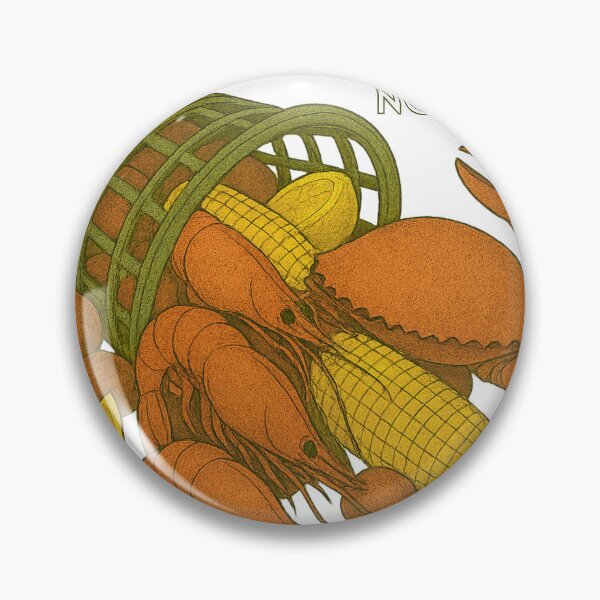 Item preview, Lowcountry Crab and Shrimp Golf Basket Graphic designed and sold by OldSouthTraditions.