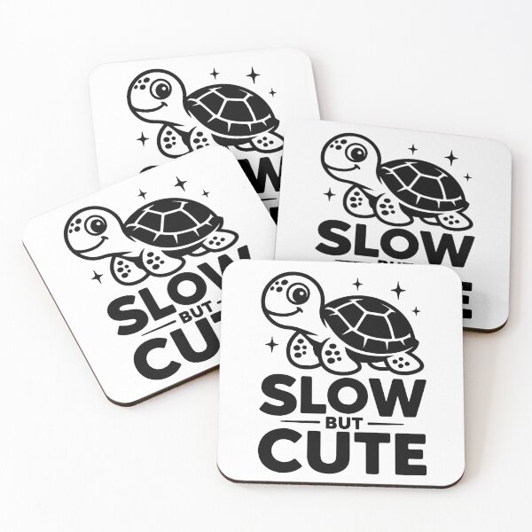 Item preview, Slow But Cute Turtle Funny Animal Saying Design designed and sold by Parkerzz.