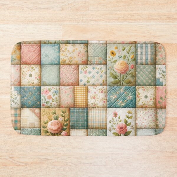 Item preview, Spring Inspired Patchwork Quilt Pattern designed and sold by PinUpPizzazz.