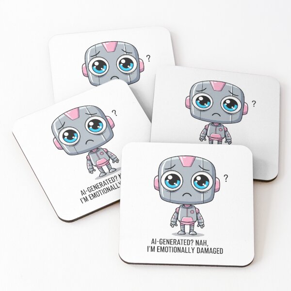 Item preview, AI-Generated? Nah, I'm Emotionally Damaged designed and sold by moba--mania.