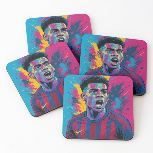 Item preview, Lamine Yamal – Rising Star in Pop Art designed and sold by NovaFlickStudio.